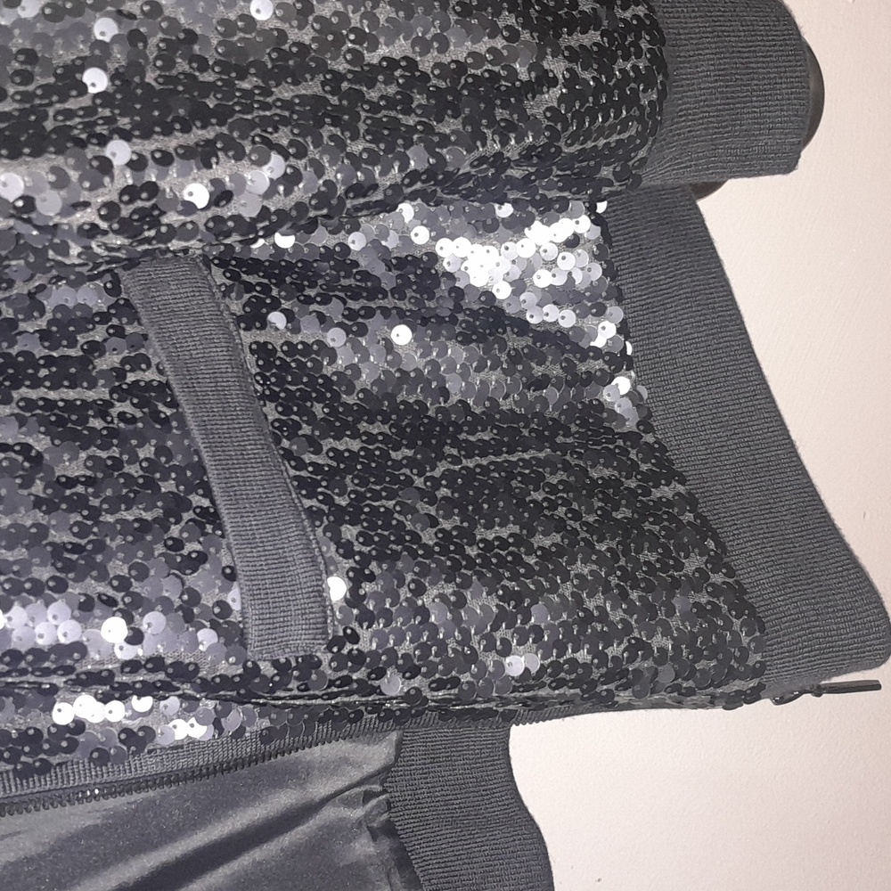 Pewter Colored Sequins Jacket - image 2